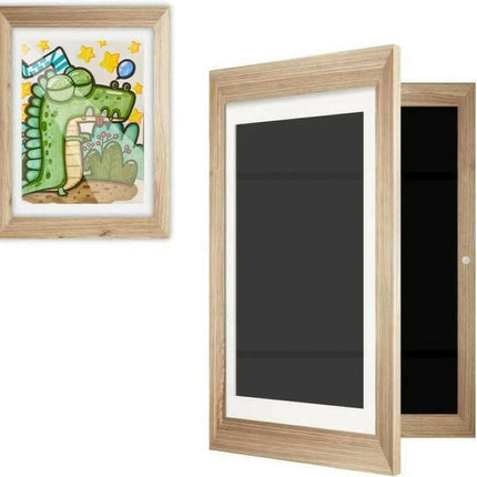 Naomi Kids Shop Brown Kids 3d Front-Opening Changeable Art Picture Frame
