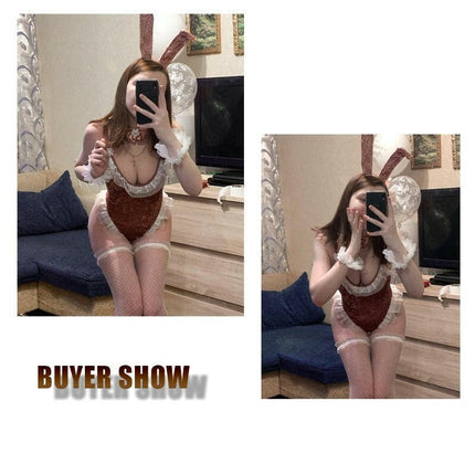 OJBK Women's Shop Women Bunny Cosplay Costume Roleplay Lingerie