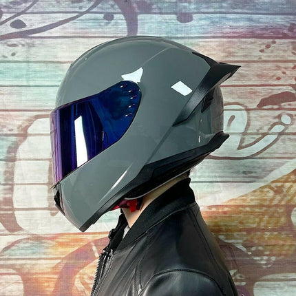 Men Motorcycle Full Face Black Tribal Helmet - Super Deals Mad Fly Essentials