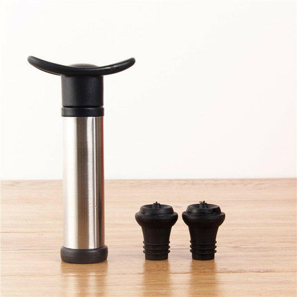 Party Essentials Home & Garden One Pump Two Stopper Wine Stopper With Vacuum Pump Air lock Aerator