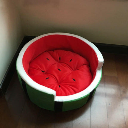 Cute Watermelon Pet Cat Dog Bed - Pet Care Mad Fly Essentials