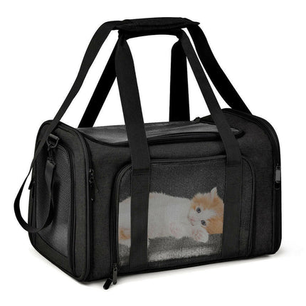 PETRAVEL Super Deals Black / M (43x28x28cm) / China Cat Pet Carriers Airline-Approved Travel Bags