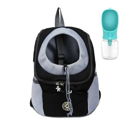 PetZone Super Deals A-Black with 1bottle / S Bag Pet Small Travel Backpack Dog Cat Carrier