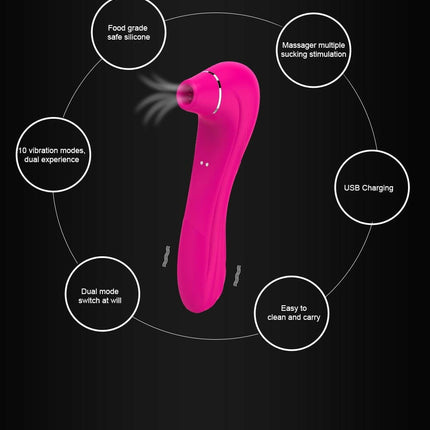 Adult Women Vibrator Suction Clitoris Stimulator - Beauty & Health Mad Fly Essentials