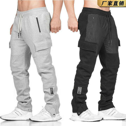 Men Casual Pockets Fitness Running Pants - Men's Fashion Mad Fly Essentials