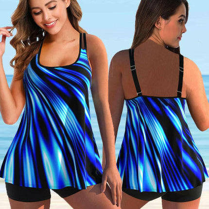 Women Sexy 2pc Tankini Swimwear Plus Size Monokini - Women's Shop Mad Fly Essentials