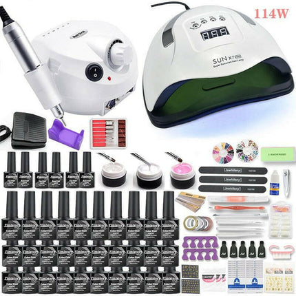 Timistory Beauty & Health Nail Lamp 20000RPM Drill Extensions Gel Polish Manicure Set