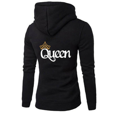 Men KING Poker Matching Couple Hoodies - Men's Fashion Mad Fly Essentials