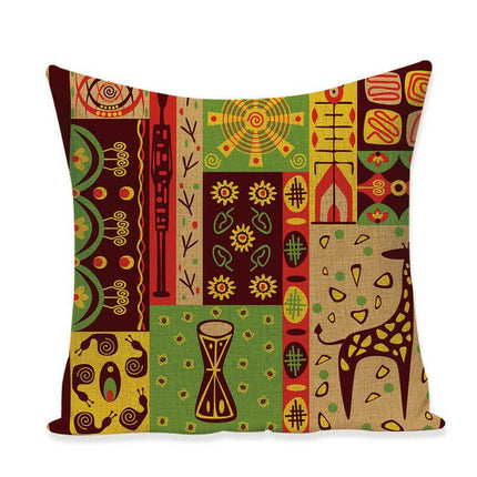 Wandering Tribe Home & Garden L404-13 / L404 45-45cm Geometry Style Decorative Pillows Animal Pattern Cushions Cover Sofa Decor Geometry Style Decorative Pillows Animal Pattern Cover Sofa Decor