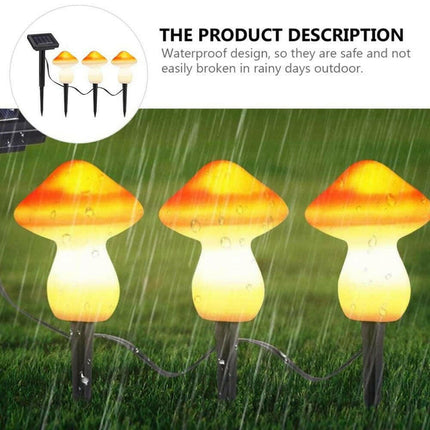 Warm like home Lighting & Bulbs Outdoor Solar LED Garden Mushroom Light String Lawn Lamp