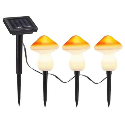 Warm like home Lighting & Bulbs Warm White / 1Pcs Outdoor Solar LED Garden Mushroom Light String Lawn Lamp
