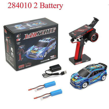 WLToys Kids Shop 284010 2 batteries K989 Upgraded Road Drift 4WD RC Cars With Led Lights