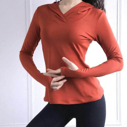 Women Back Forked Yoga Shirt Long Breathable Hoodies - Hoodies - MirfulMe - Mad Fly Essentials