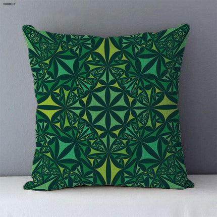 YOUNMLEY Home & Garden Crazy Geometric Linen Decorative Pillowcase
