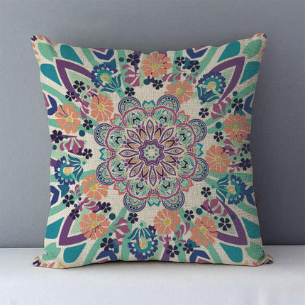 YOUNMLEY Home & Garden J6 18 / 450mm*450mm Crazy Geometric Linen Decorative Pillowcase