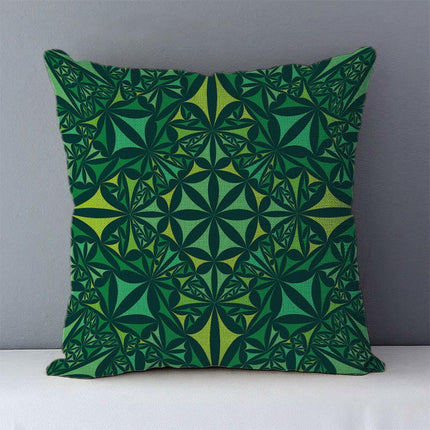 YOUNMLEY Home & Garden J6 6 / 450mm*450mm Crazy Geometric Linen Decorative Pillowcase